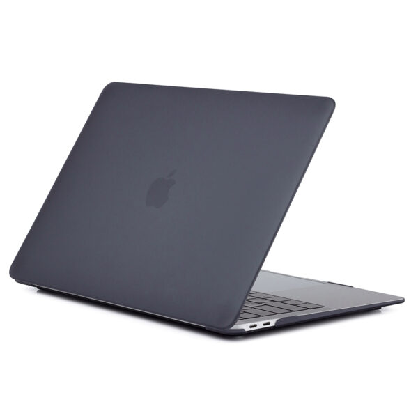 Coque Macbook Air 13 noire profil gauche